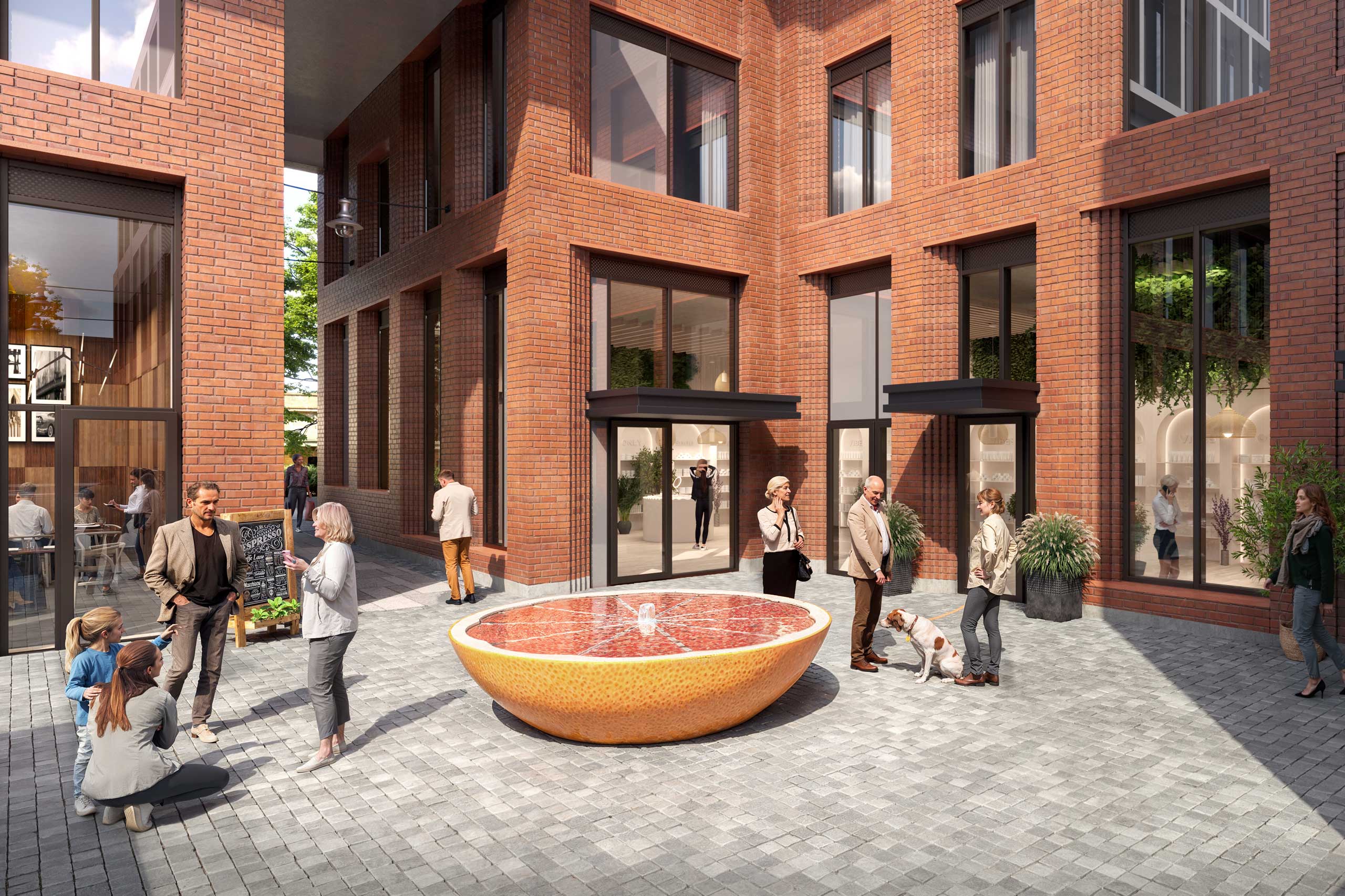 The James - Retail Mews Render