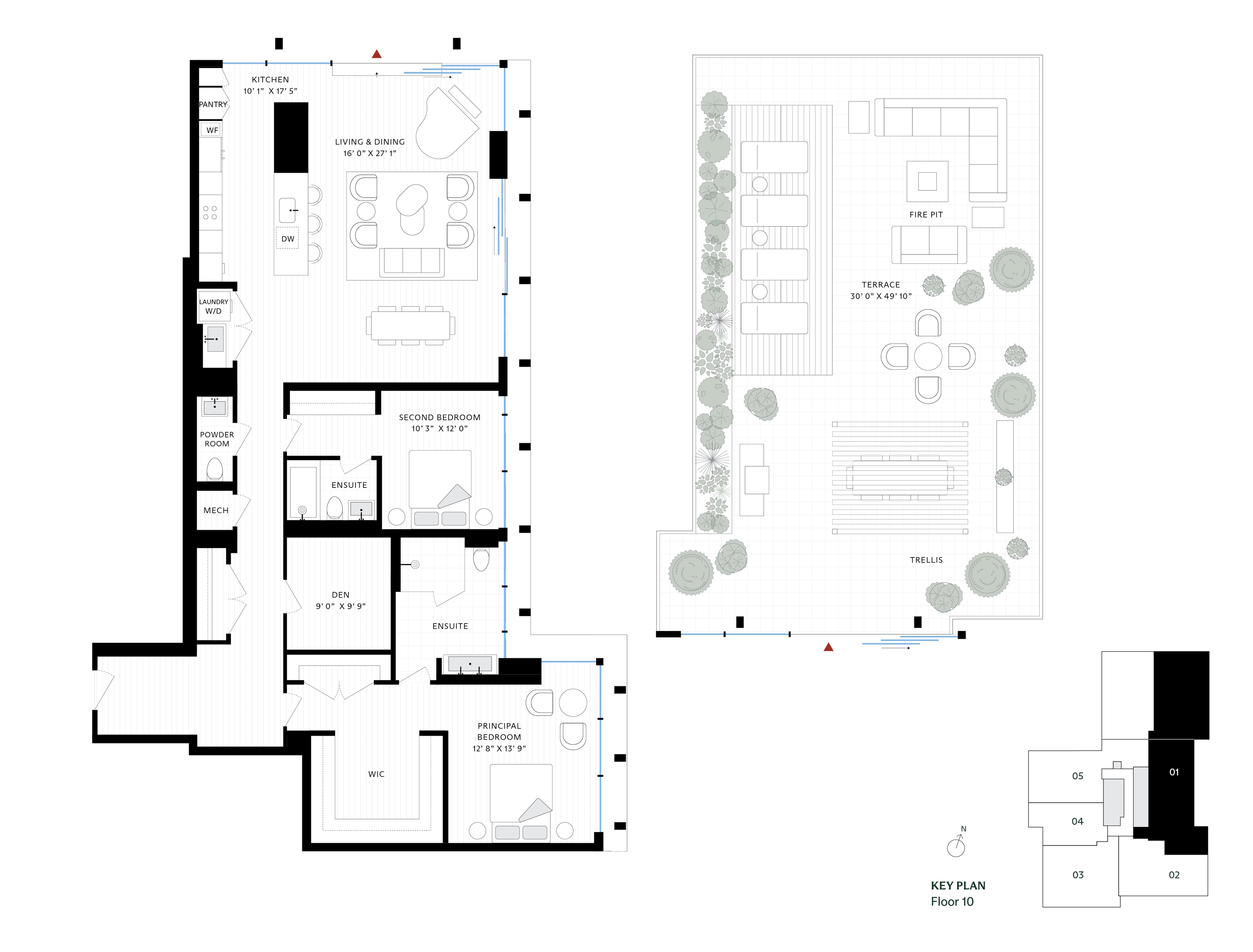 The James - Suite 1001 Floorplan