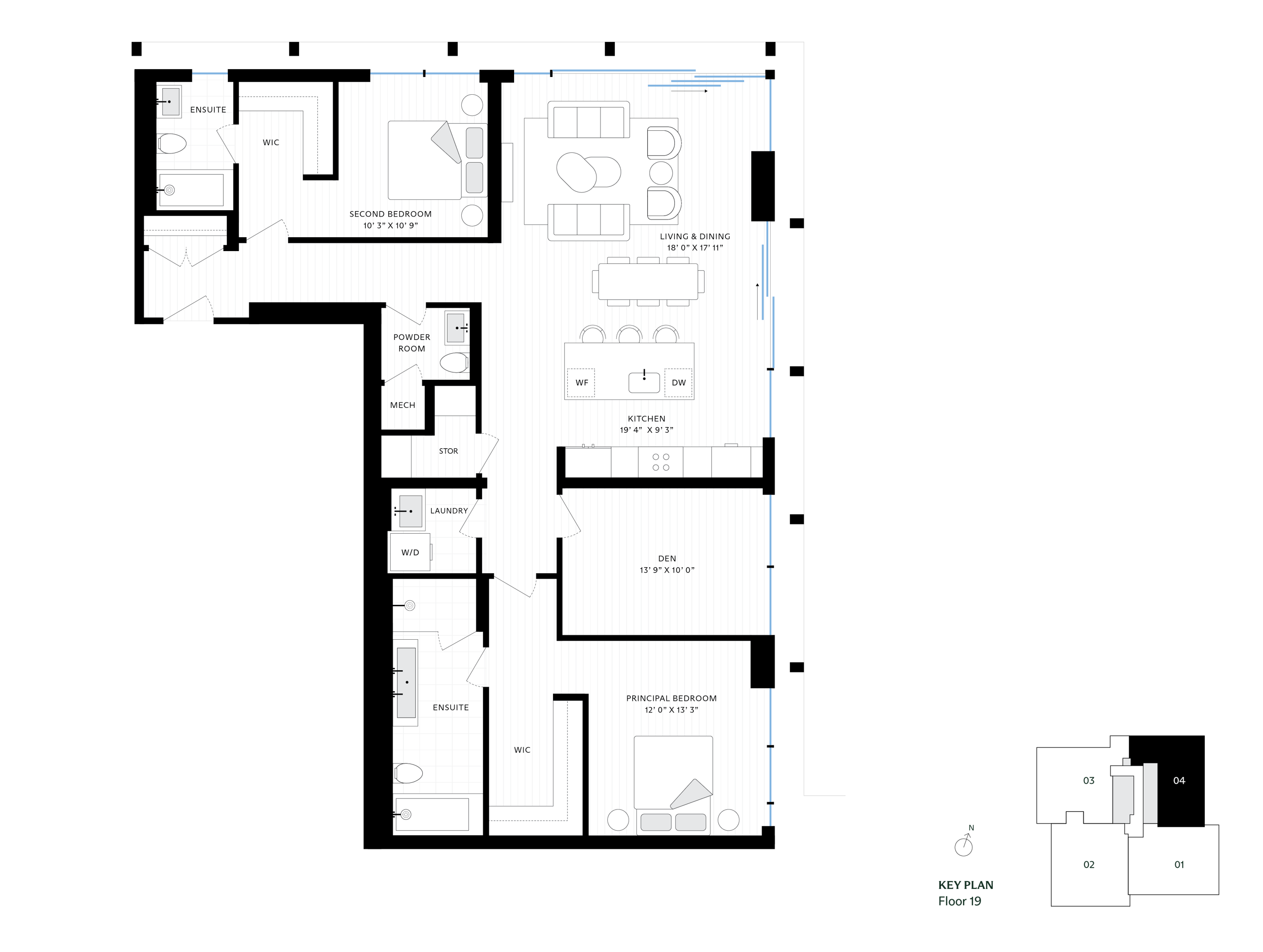 The James - Suite 1904 Floorplan