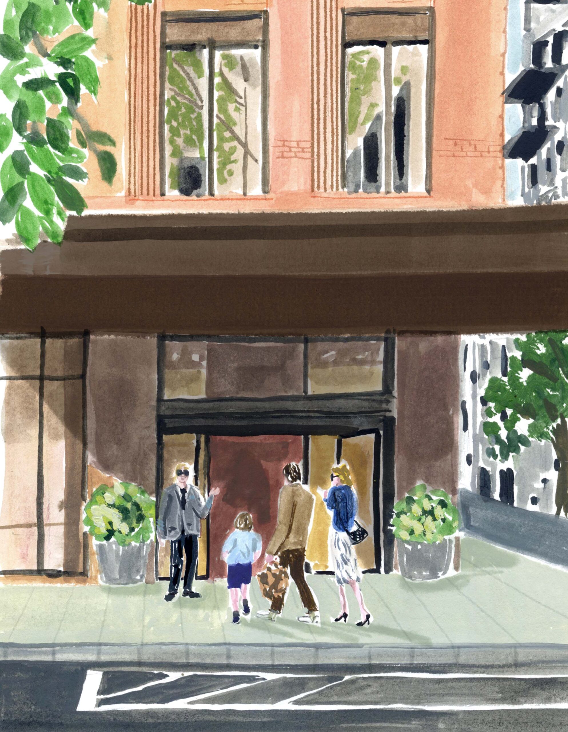 The James - Residential Entrance Illustration
